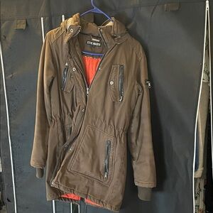 Steve Madden Olive Men's Military Jacket